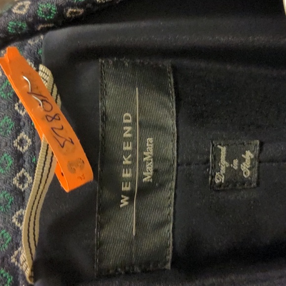 Weekend by Max Mara navy jacquard blazer - sz US12 - Picture 3 of 7